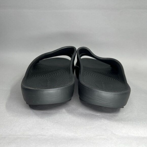 Oofos OOahh Sandals Men's Size 10 Black Running Recovery Active Beach Slides - Picture 5 of 11